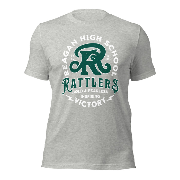 Reagan High School Rattlers Grey Premium Unisex T-shirt 206