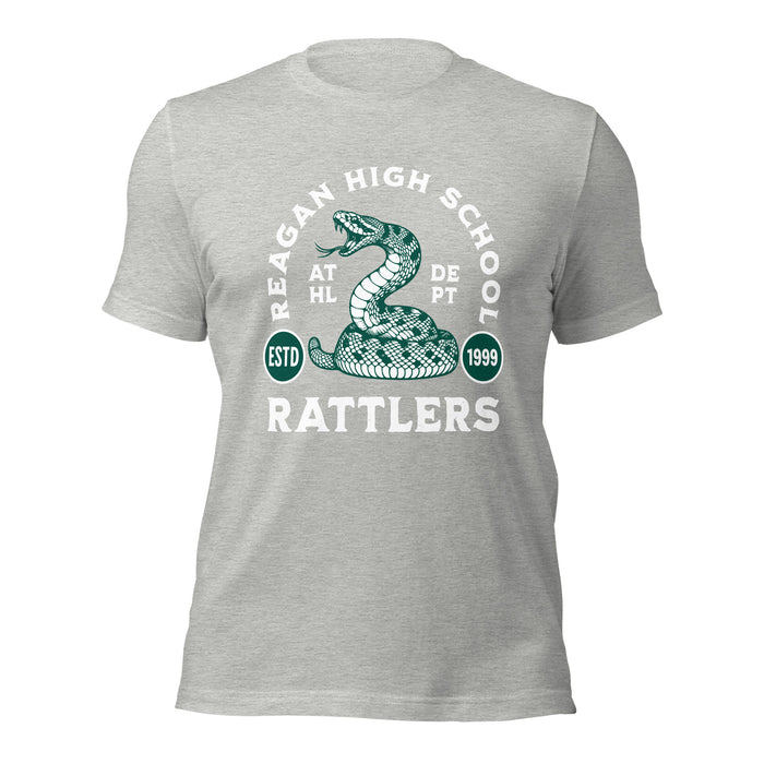 Reagan High School Rattlers Grey Premium Unisex T-shirt 208