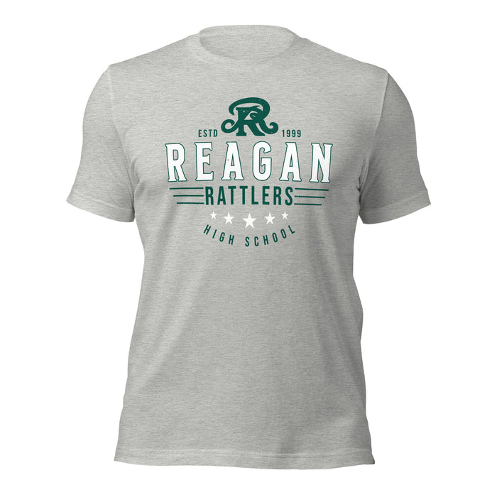 Reagan High School Rattlers Grey Premium Unisex T-shirt 217