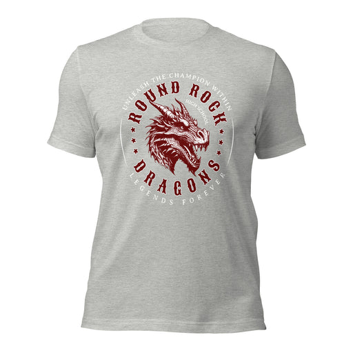 Round Rock High School Dragons Grey Premium Unisex T-shirt 214