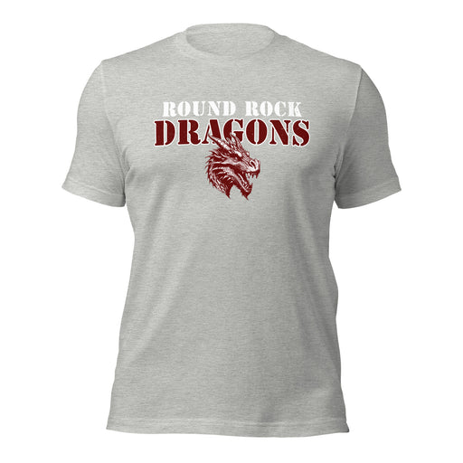 Round Rock High School Dragons Grey Premium Unisex T-shirt 222