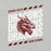 Close-up view of Round Rock High School Dragons Grey Premium Unisex T-shirt 223