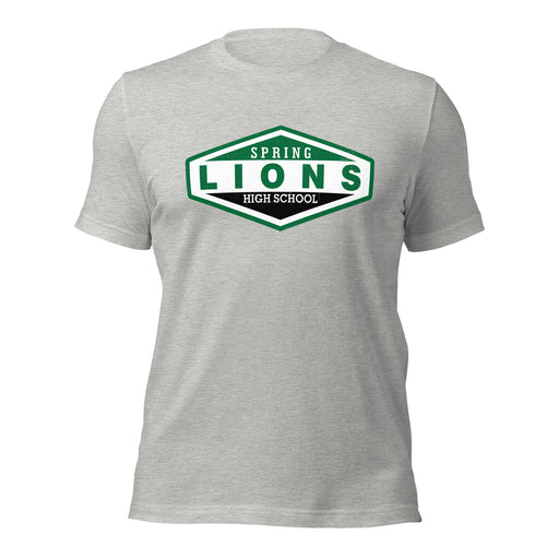 Spring High School Lions Grey Premium Unisex T-shirt 009