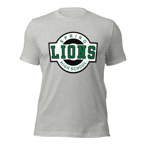 Spring High School Lions Grey Premium Unisex T-shirt 011