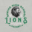 Close-up view of Spring High School Lions Grey Premium Unisex T-shirt 206