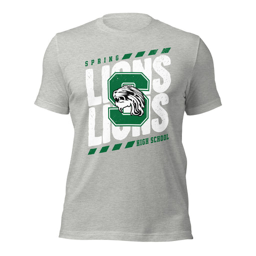 Spring High School Lions Grey Premium Unisex T-shirt 223