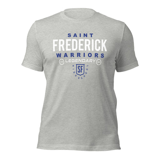 St. Frederick High School Warriors Grey Premium Unisex T-shirt 003