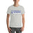 Man wearing St. Frederick High School Warriors Grey Premium Unisex T-shirt 031