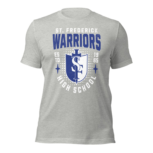 St. Frederick High School Warriors Grey Premium Unisex T-shirt 204