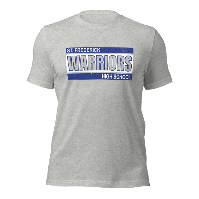 St. Frederick High School Warriors Grey Premium Unisex T-shirt 098