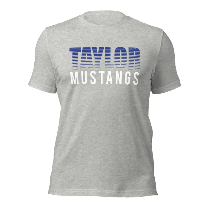 Taylor High School Mustangs Grey Premium Unisex T-shirt 024