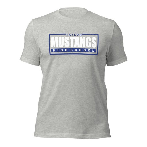 Taylor High School Mustangs Grey Premium Unisex T-shirt 049