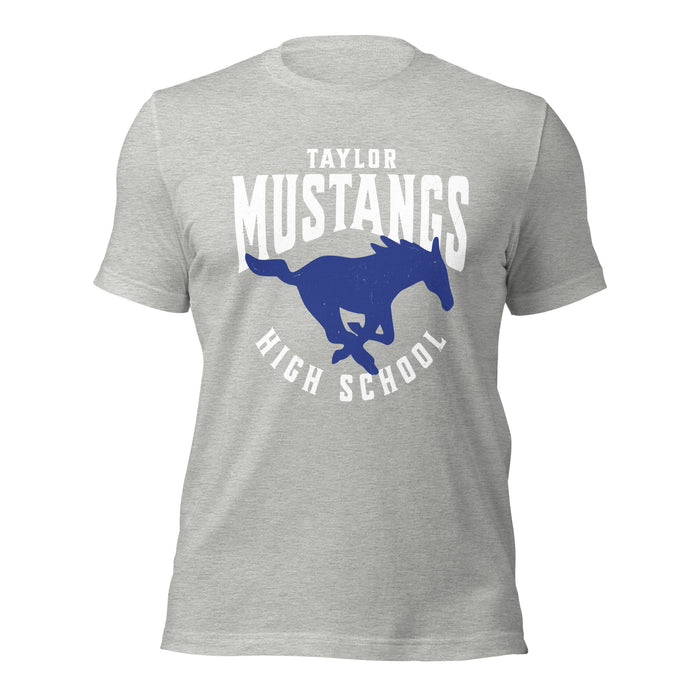 Taylor High School Mustangs Grey Premium Unisex T-shirt 213