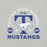 Close-up view of Taylor High School Mustangs Grey Premium Unisex T-shirt 208