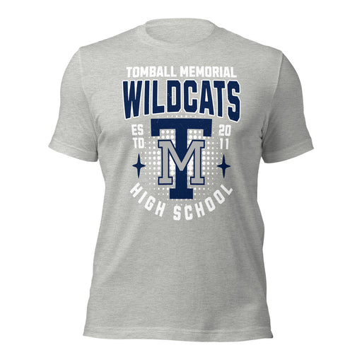 Tomball Memorial High School Wildcats Grey Premium Unisex T-shirt 204