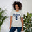 Woman wearing Tomball Memorial High School Wildcats Grey Premium Unisex T-shirt 204