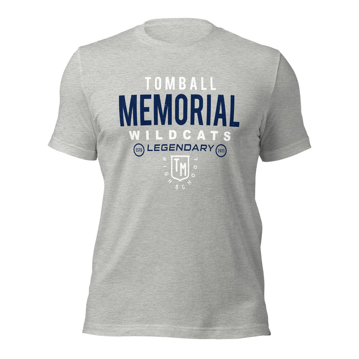 Tomball Memorial High School Wildcats Grey Premium Unisex T-shirt 003