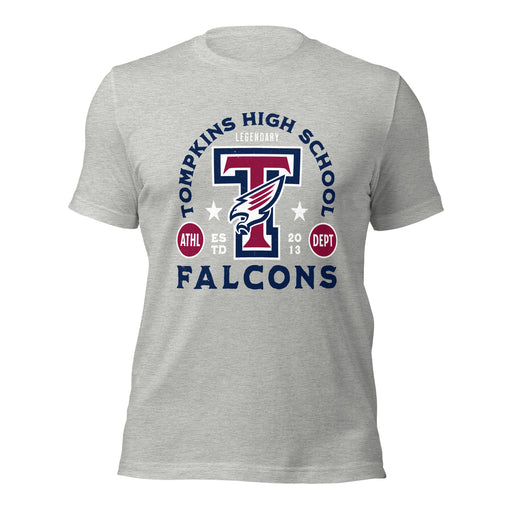 Tompkins High School Falcons Grey Premium Unisex T-shirt 208