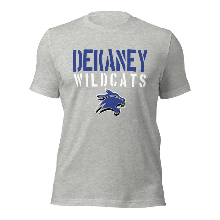 Dekaney High School Wildcats Heather Grey Premium Unisex T-shirt 017