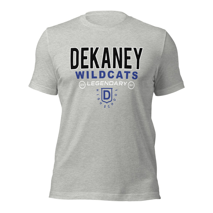 Dekaney High School Wildcats Heather Grey Premium Unisex T-shirt 003