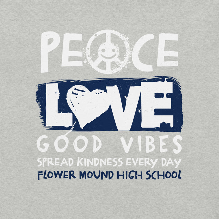 Close-up view of Flower Mound High School Jaguars Athletic Grey Premium T-shirt 240