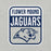 Close-up view of Flower Mound High School Jaguars Athletic Grey Premium T-shirt 001