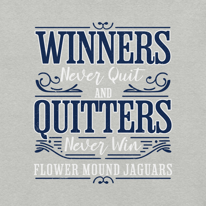 Close-up view of Flower Mound High School Jaguars Athletic Grey Premium T-shirt 237