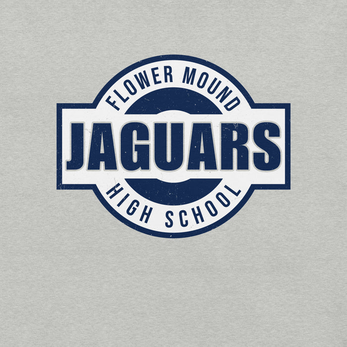 Close-up view of Flower Mound High School Jaguars Athletic Grey Premium T-shirt 011