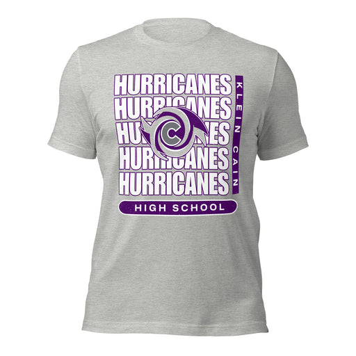 Klein Cain High School Hurricanes Heather Grey Premium Unisex T-shirt 235