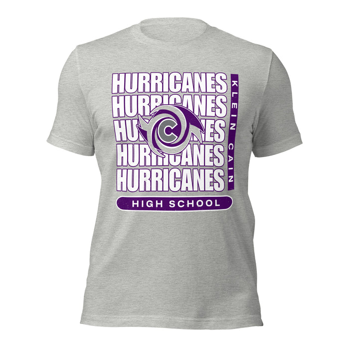 Klein Cain High School Hurricanes Heather Grey Premium Unisex T-shirt 235