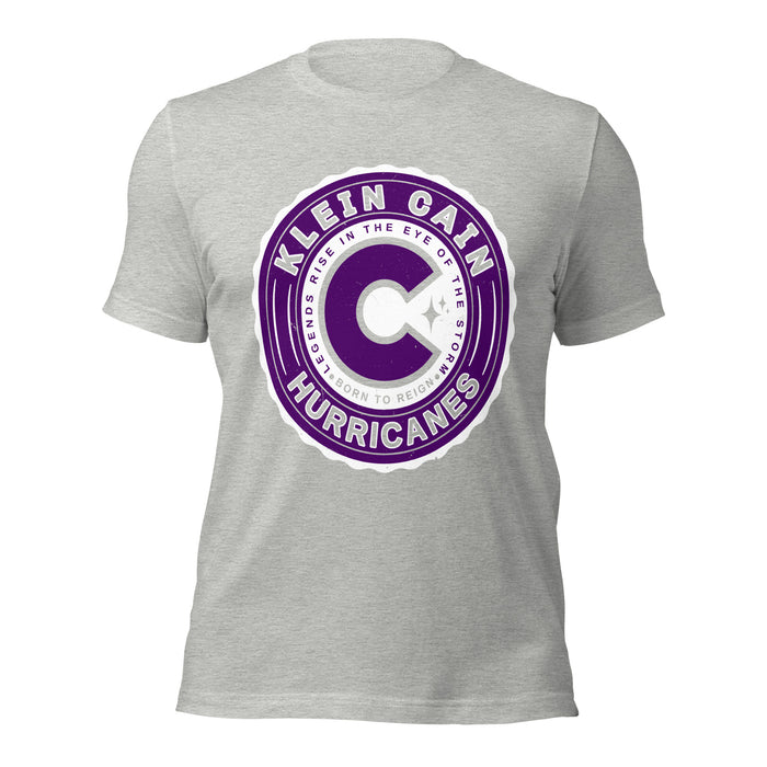 Klein Cain High School Hurricanes Heather Grey Premium Unisex T-shirt 216