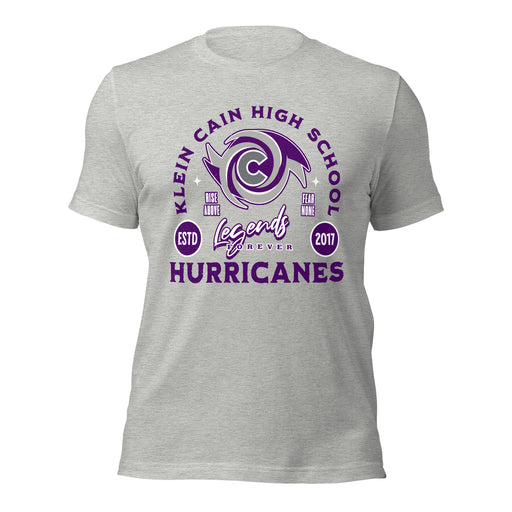 Klein Cain High School Hurricanes Heather Grey Premium Unisex T-shirt 208