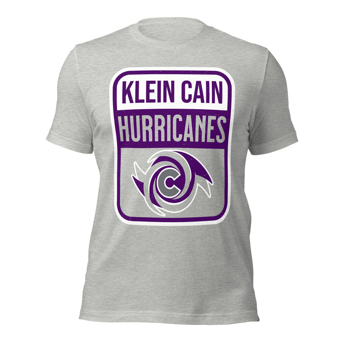 Klein Cain High School Hurricanes Heather Grey Premium Unisex T-shirt 001