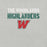 Close-up view of The Woodlands High School Highlanders Athletic Heather Premium Unisex T-shirt 024