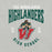 Close-up view of The Woodlands High School Highlanders Athletic Heather Premium Unisex T-shirt 213