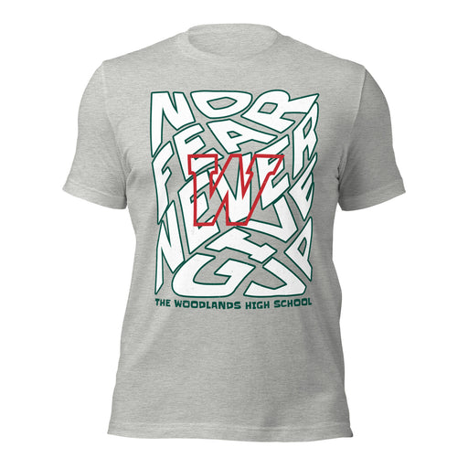 The Woodlands High School Highlanders Athletic Heather Premium Unisex T-shirt 236