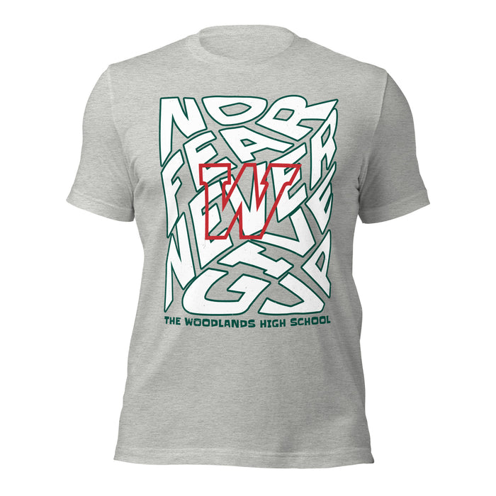 The Woodlands High School Highlanders Athletic Heather Premium Unisex T-shirt 236