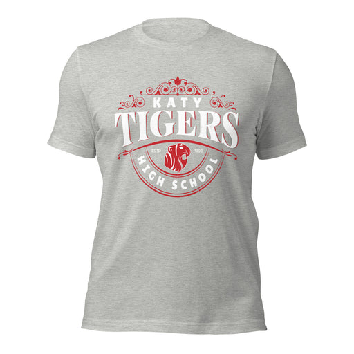 Katy High School Tigers Athletic Heather Grey Premium Unisex T-shirt 211