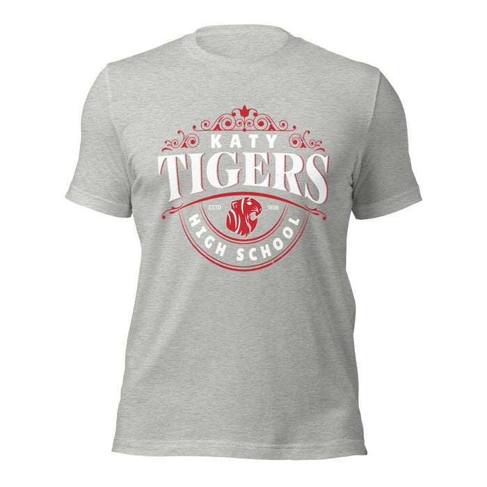 Katy High School Tigers Athletic Heather Grey Premium Unisex T-shirt 211