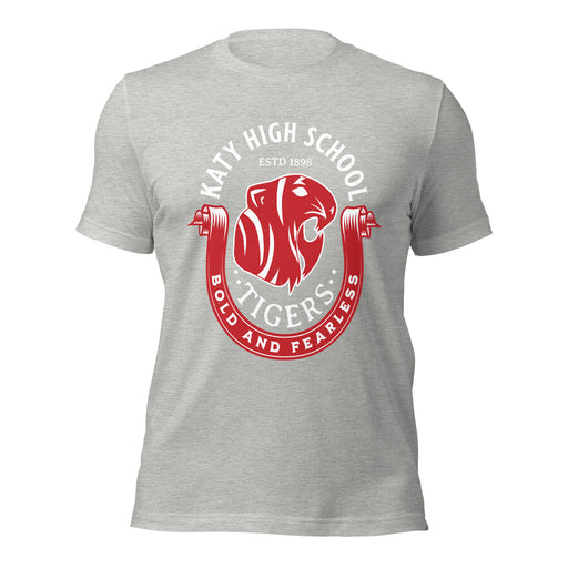 Katy High School Tigers Athletic Heather Grey Premium Unisex T-shirt 229