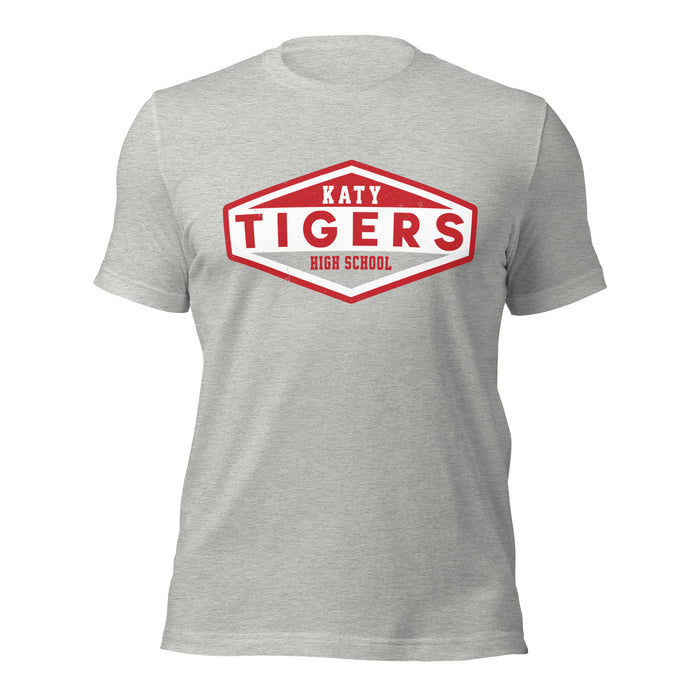 Katy High School Tigers Athletic Heather Grey Premium Unisex T-shirt 009