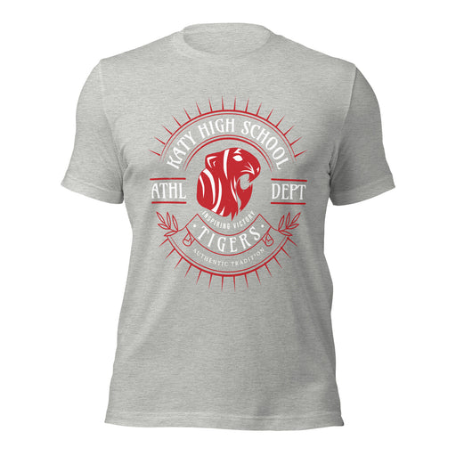 Katy High School Tigers Athletic Heather Grey Premium Unisex T-shirt 201