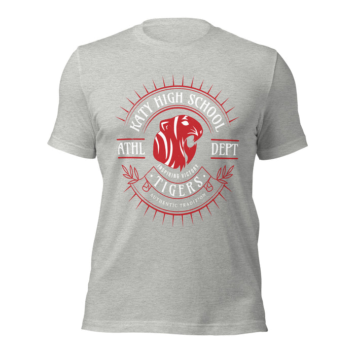 Katy High School Tigers Athletic Heather Grey Premium Unisex T-shirt 201