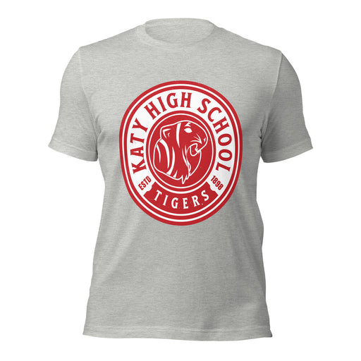 Katy High School Tigers Athletic Heather Grey Premium Unisex T-shirt 220