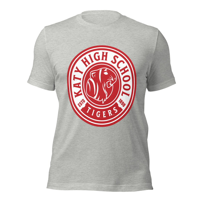Katy High School Tigers Athletic Heather Grey Premium Unisex T-shirt 220