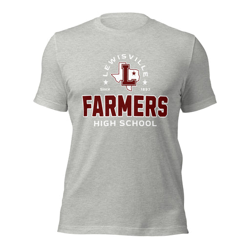Lewisville High School Farmers Grey Premium Unisex T-shirt 222
