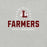 Close-up view of Lewisville High School Farmers Grey Premium Unisex T-shirt 222