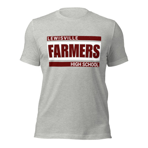 Lewisville High School Farmers Grey Premium Unisex T-shirt 098