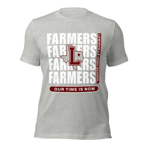 Lewisville High School Farmers Grey Premium Unisex T-shirt 235