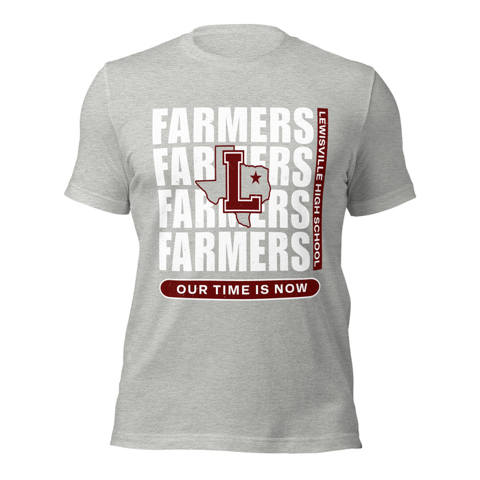 Lewisville High School Farmers Grey Premium Unisex T-shirt 235